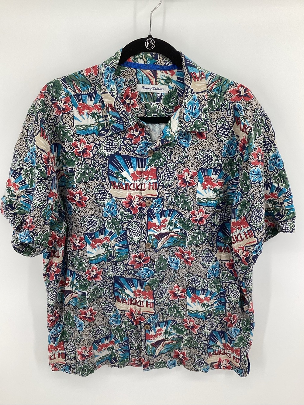 Tommy Bahama Multicolor Hawaiian Waikiki Silk Floral Button-Down Shirt